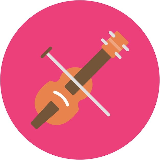 Imagen vectorial del icono del violonchelo Se puede utilizar para el instrumento