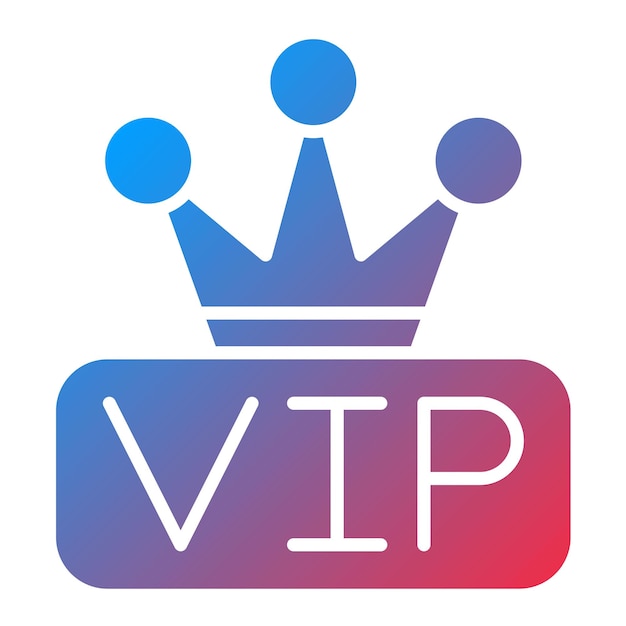La imagen vectorial del icono Vip se puede usar para el Cyber Monday