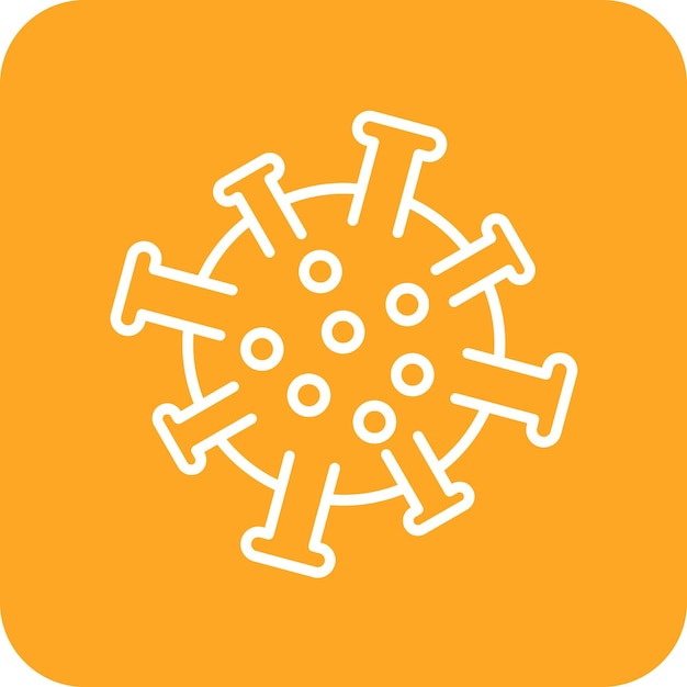 Imagen vectorial del icono del virus Se puede utilizar para Medicina I