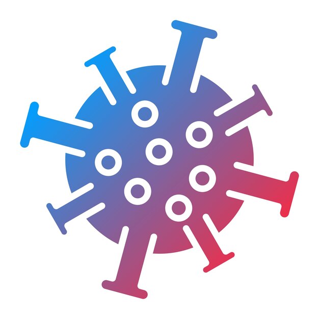 Imagen vectorial del icono del virus Se puede utilizar para Medicina I
