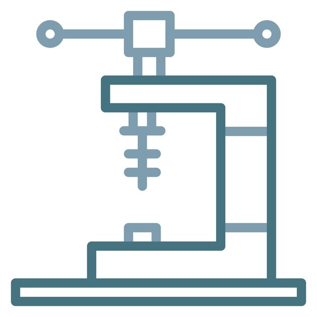 Imagen vectorial del icono de Vise Se puede utilizar para Art and Craft Supplies