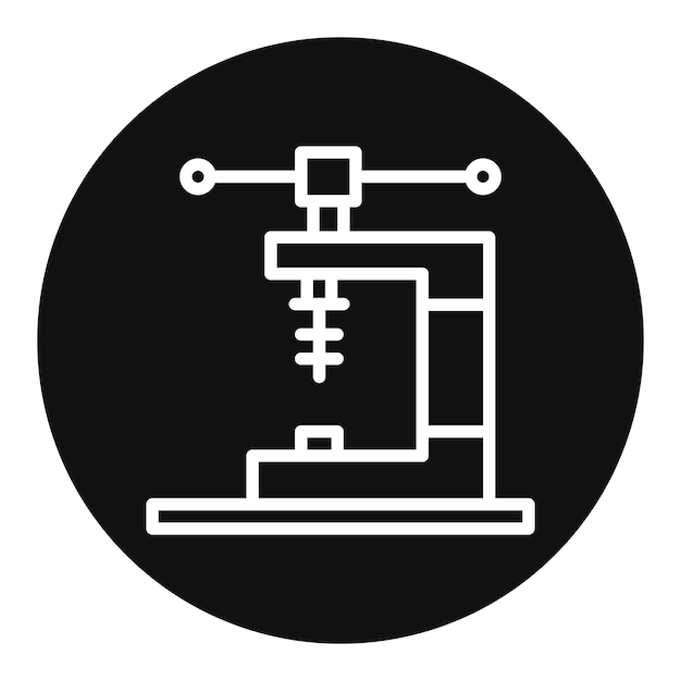 Imagen vectorial del icono de Vise Se puede utilizar para Art and Craft Supplies