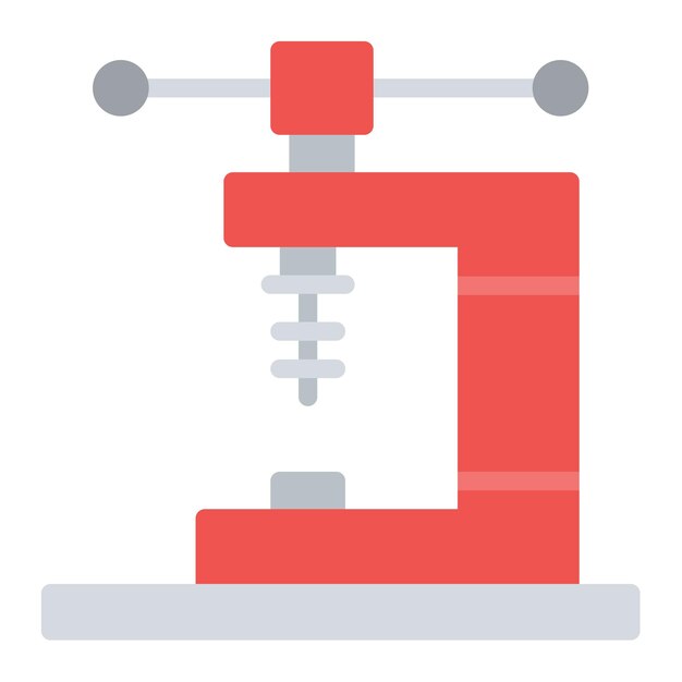 Imagen vectorial del icono de Vise Se puede utilizar para Art and Craft Supplies