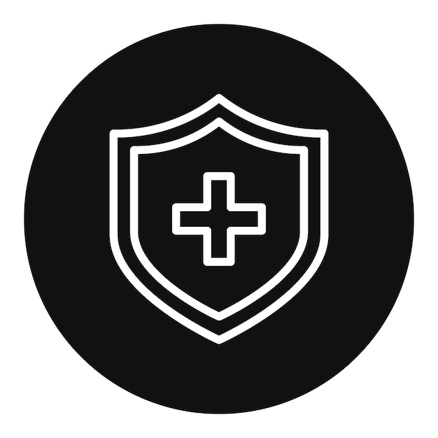 Imagen vectorial del icono de la visera protectora Puede utilizarse para la enfermería