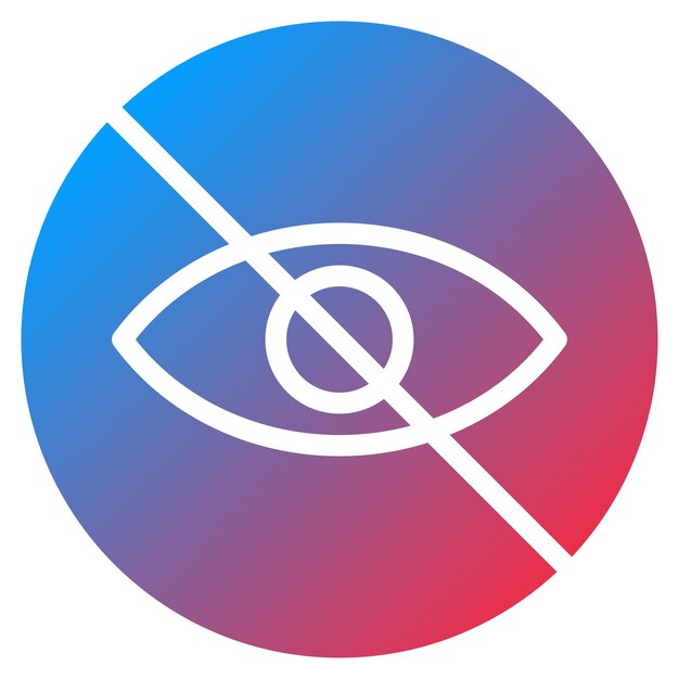 Imagen vectorial del icono de visión borrosa Se puede utilizar para los síntomas de alergia