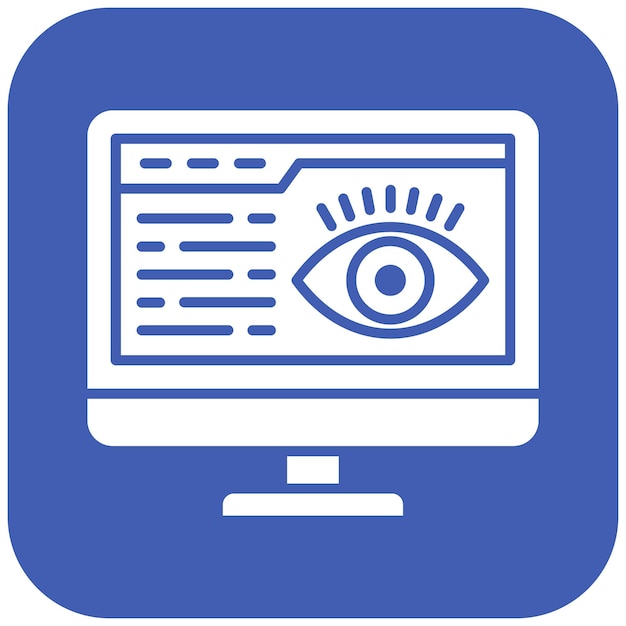 Imagen vectorial del icono de visión Se puede utilizar para el arranque
