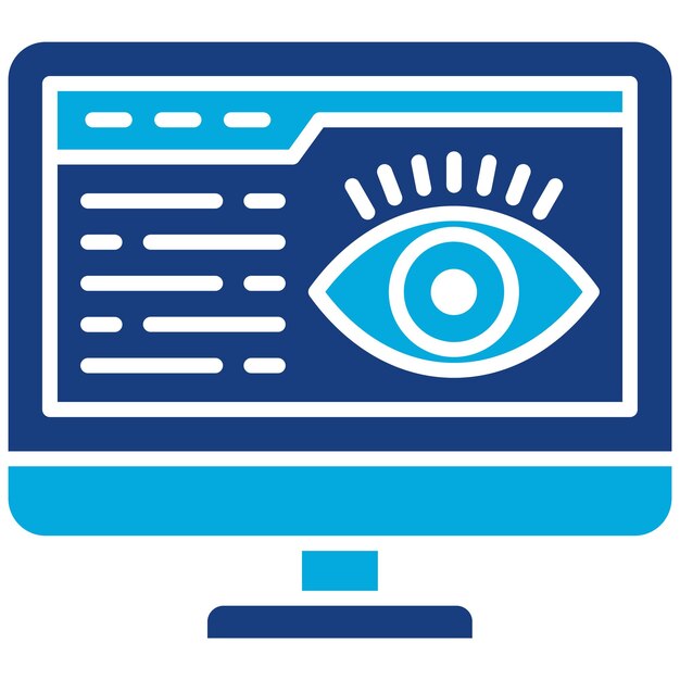 Imagen vectorial del icono de visión Se puede utilizar para el arranque