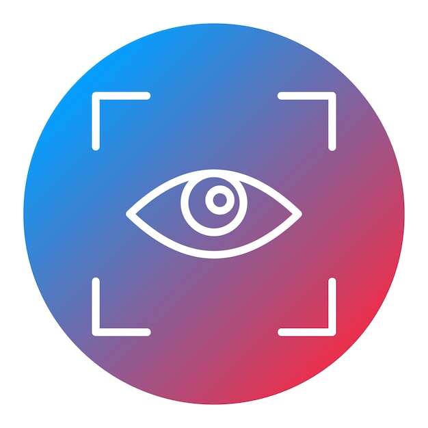 Imagen vectorial de icono de visión Se puede utilizar para el crecimiento personal
