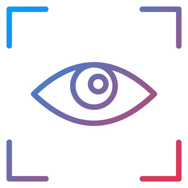 Imagen vectorial de icono de visión Se puede utilizar para el crecimiento personal