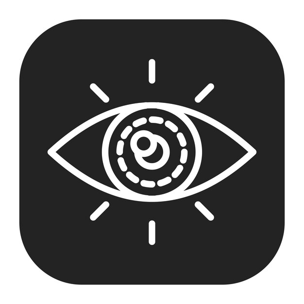 Imagen vectorial de icono de visión Se puede utilizar para el liderazgo de pensamiento