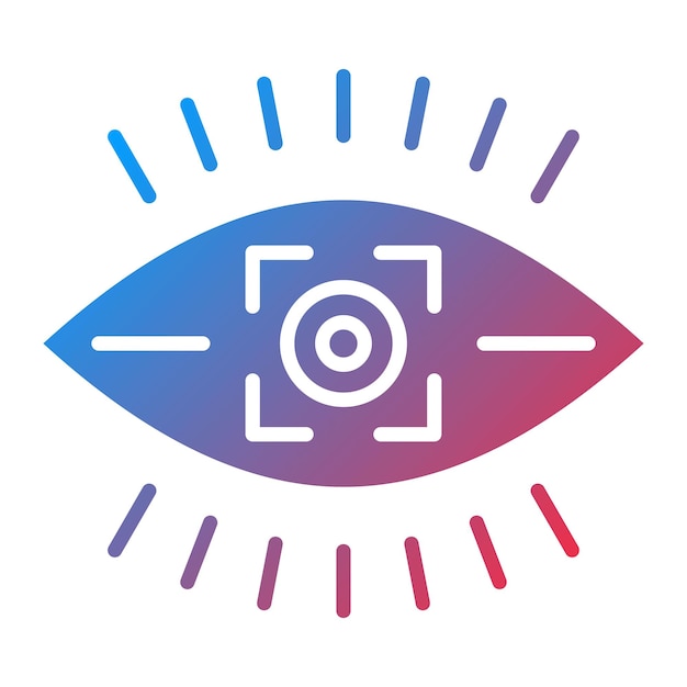 Imagen vectorial de icono de visión Se puede utilizar para la puesta en marcha de negocios