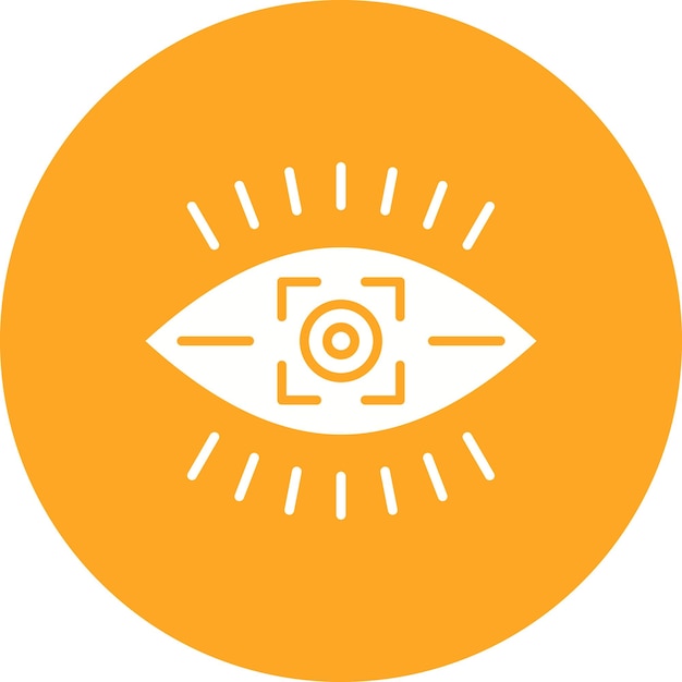 Imagen vectorial de icono de visión Se puede utilizar para la puesta en marcha de negocios