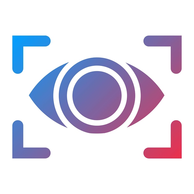 Imagen vectorial de icono de visión Se puede utilizar para Recursos Humanos