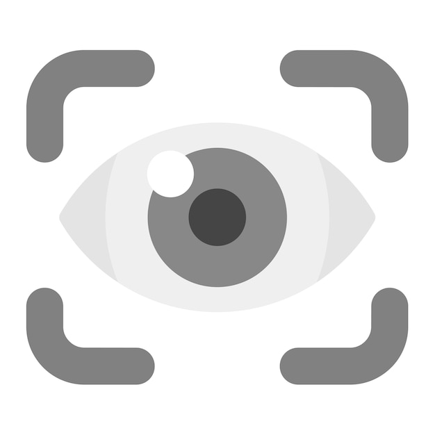 Imagen vectorial del icono de visión Puede utilizarse para el optometrista