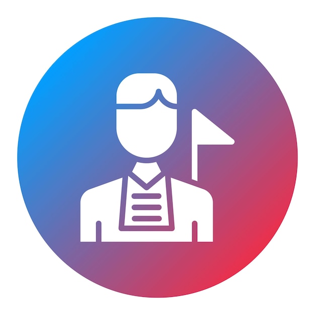 La imagen vectorial del icono de las visitas guiadas se puede utilizar para el museo