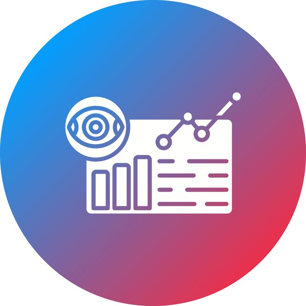 Imagen vectorial de icono de visualización de datos Se puede utilizar para Big Data