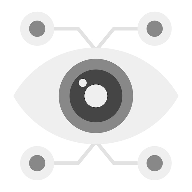 Imagen vectorial de icono de visualización Puede utilizarse para la medicina alternativa