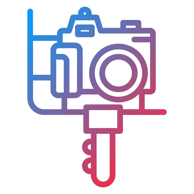 Imagen vectorial de icono de Vlog Se puede usar para transmisión en vivo