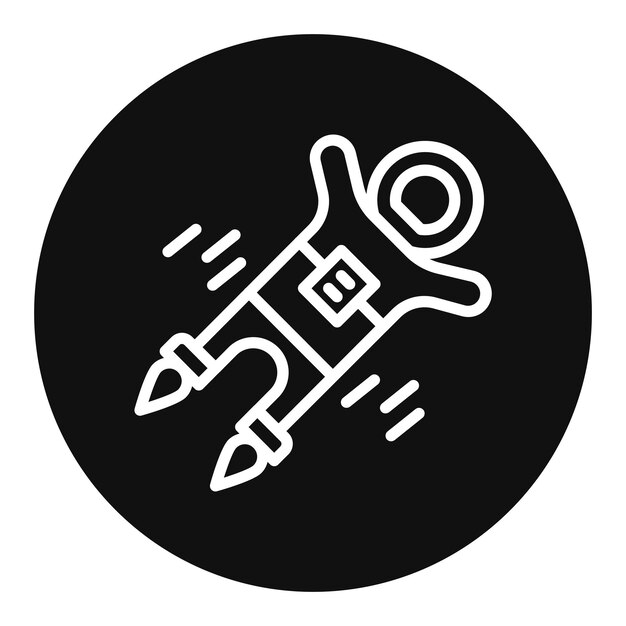 Imagen vectorial de icono volador del astronauta Se puede usar para la ciencia ficción