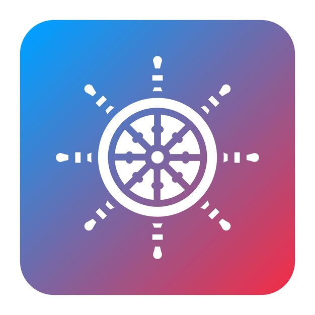 Imagen vectorial del icono del volante Se puede utilizar para Cruiser