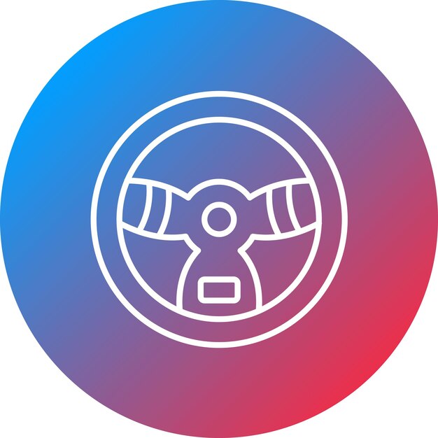 Imagen vectorial del icono del volante Se puede utilizar para el servicio de taxis