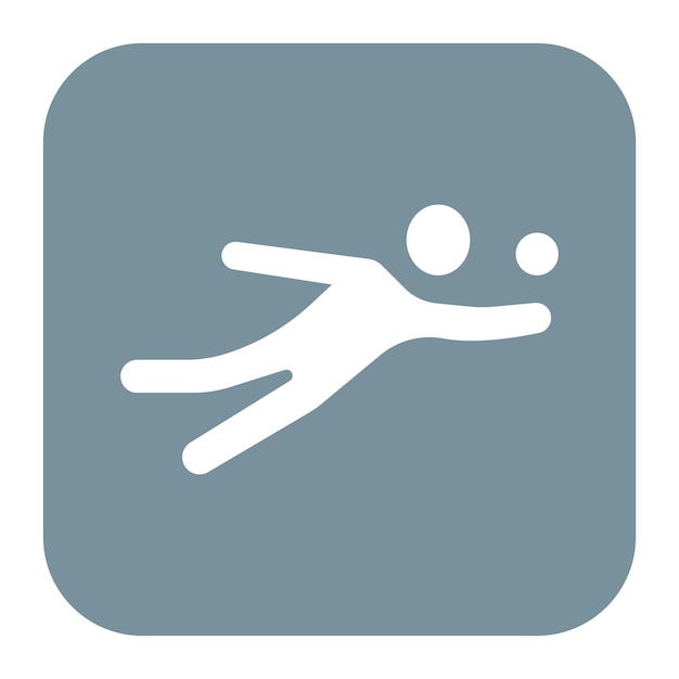 Imagen vectorial del icono de voleibol de playa Se puede usar para Beach Resort
