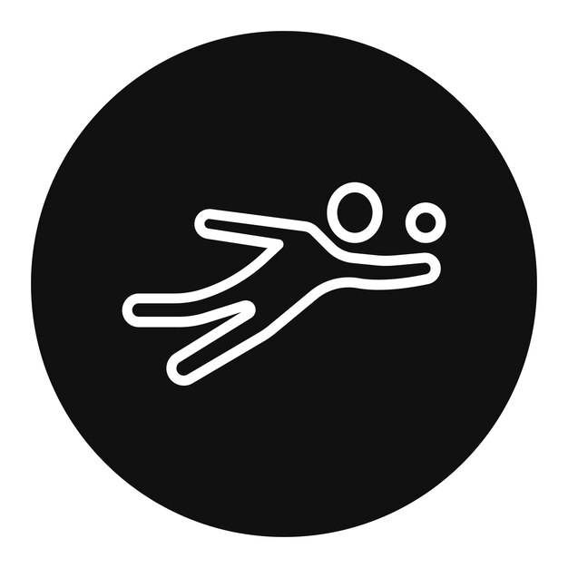 Imagen vectorial del icono de voleibol de playa Se puede usar para Beach Resort