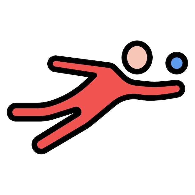 Imagen vectorial del icono de voleibol de playa Se puede usar para Beach Resort