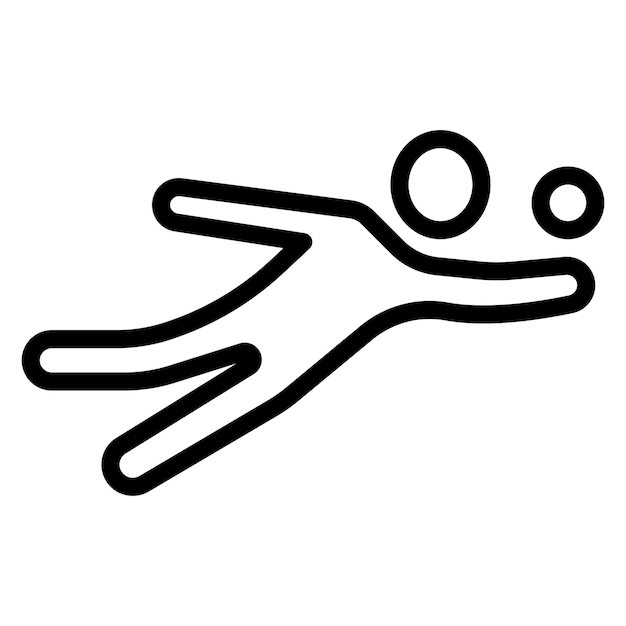 Imagen vectorial del icono de voleibol de playa Se puede usar para Beach Resort