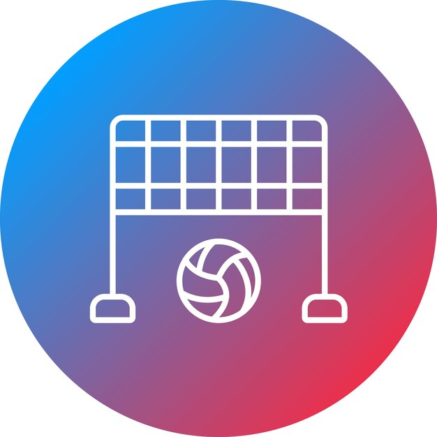 Imagen vectorial de icono de voleibol de playa Se puede usar para los Juegos Olímpicos