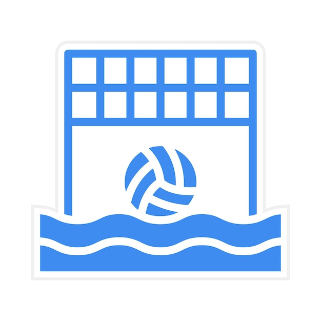 Imagen vectorial del icono de voleibol de playa Se puede usar para voleibol