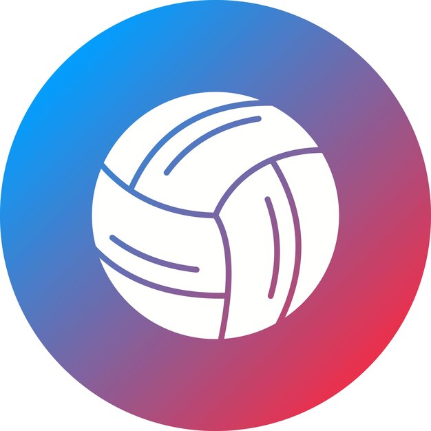 Imagen vectorial de icono de voleibol Se puede usar para deportes