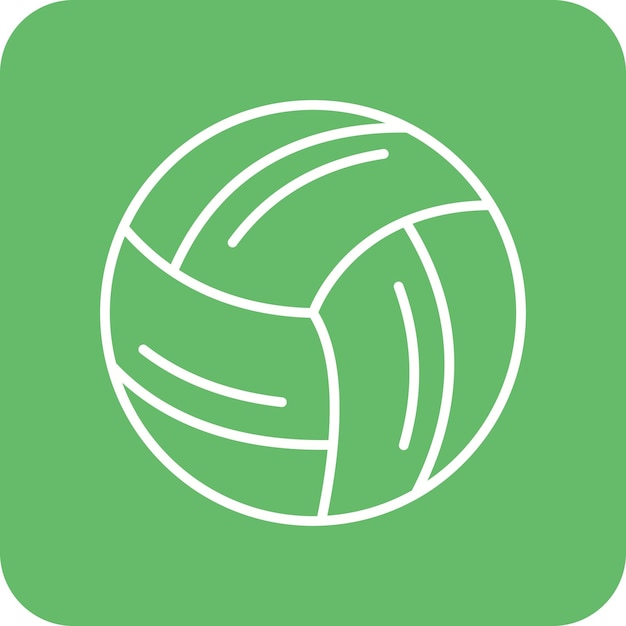 Imagen vectorial de icono de voleibol Se puede usar para deportes