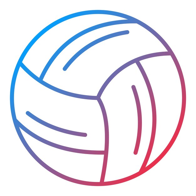 Imagen vectorial de icono de voleibol Se puede usar para deportes