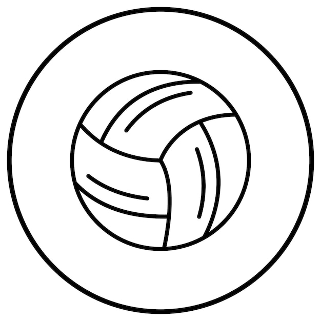 Imagen vectorial de icono de voleibol Se puede usar para deportes