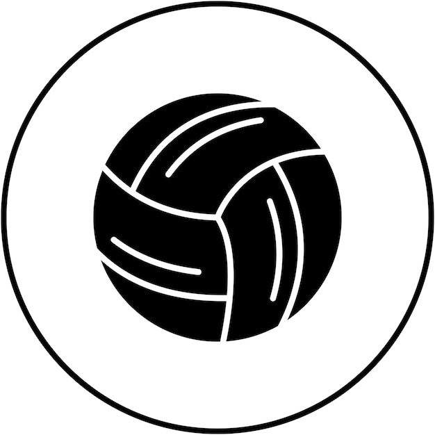 Imagen vectorial de icono de voleibol Se puede usar para deportes