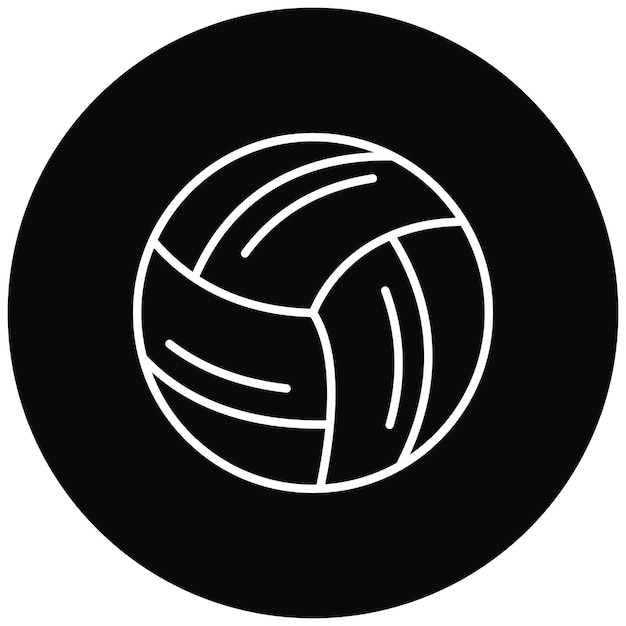 Imagen vectorial de icono de voleibol Se puede usar para deportes