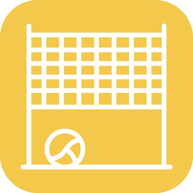 Imagen vectorial de icono de voleibol Se puede usar para diversión al aire libre