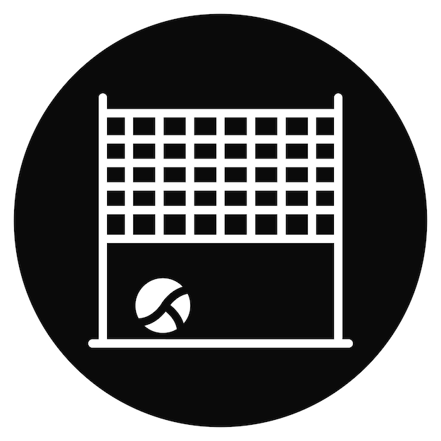 Imagen vectorial de icono de voleibol Se puede usar para diversión al aire libre