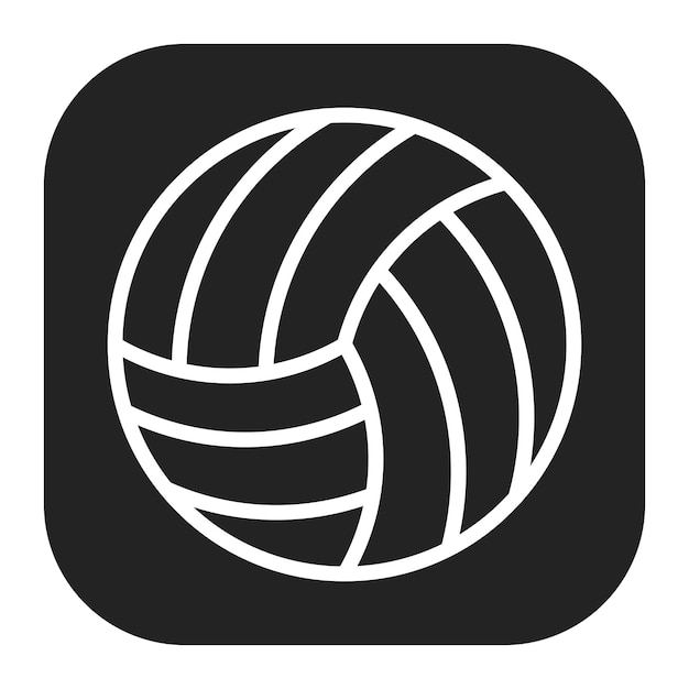 Imagen vectorial de icono de voleibol Se puede usar para equipos deportivos