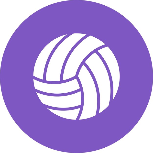 Imagen vectorial de icono de voleibol Se puede usar para equipos deportivos
