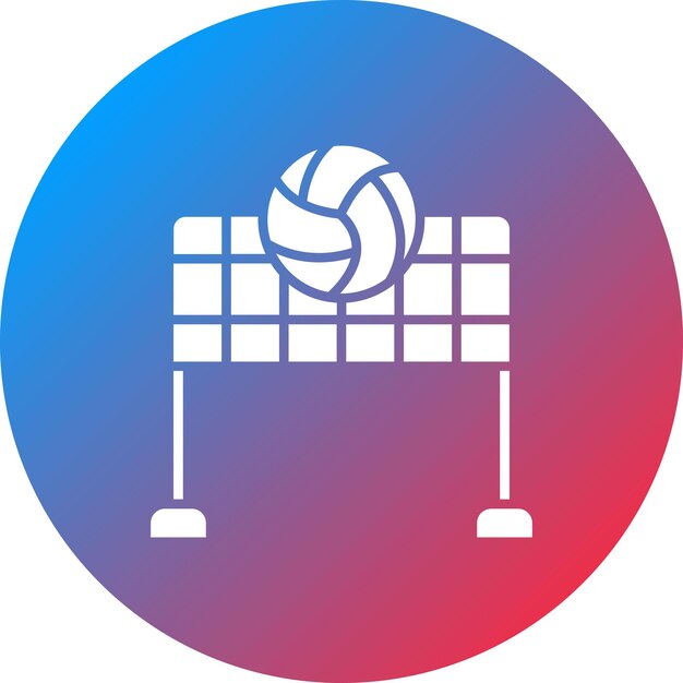 Imagen vectorial de icono de voleibol Se puede usar para los Juegos Olímpicos
