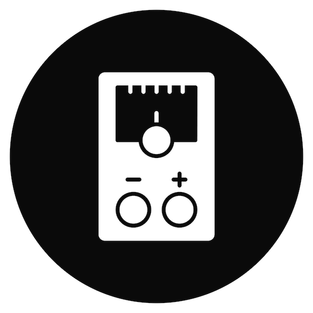 Vector imagen vectorial del ícono del voltímetro se puede utilizar para herramientas eléctricas