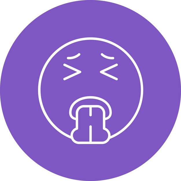 Imagen vectorial del icono del vómito Se puede usar para el parque temático