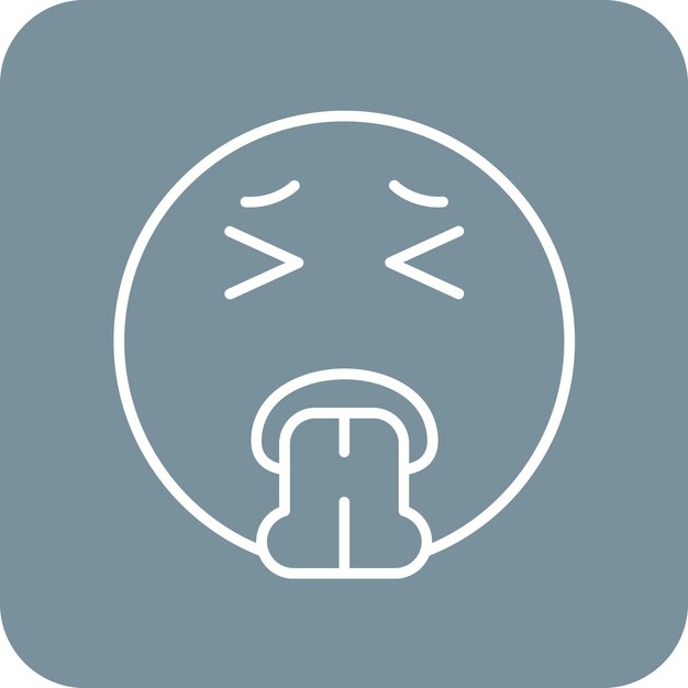 Imagen vectorial del icono del vómito Se puede usar para el parque temático