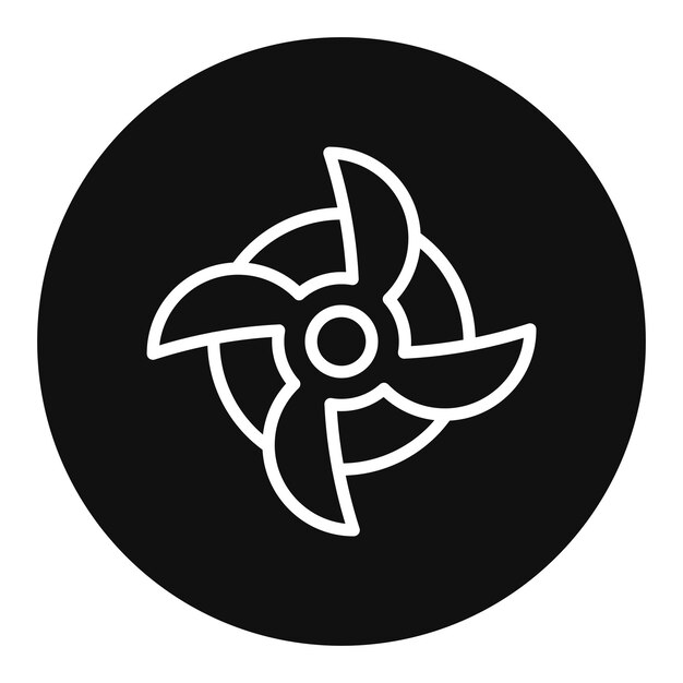 Imagen vectorial de icono de vórtice Se puede usar para ciencia ficción