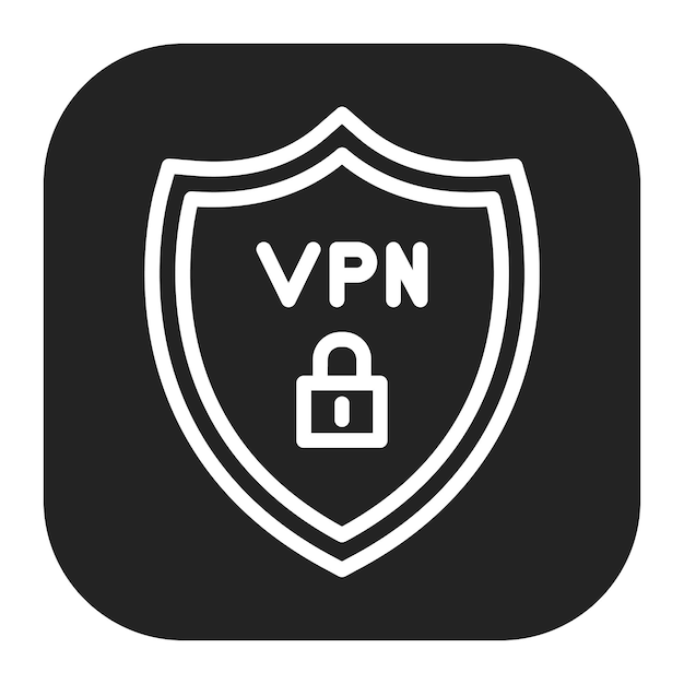 Imagen vectorial de icono de VPN Se puede utilizar para la seguridad de la información