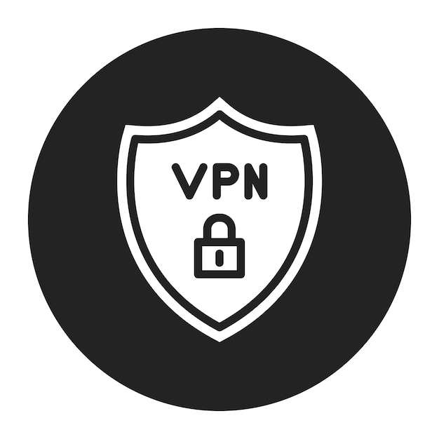 Imagen vectorial de icono de VPN Se puede utilizar para la seguridad de la información