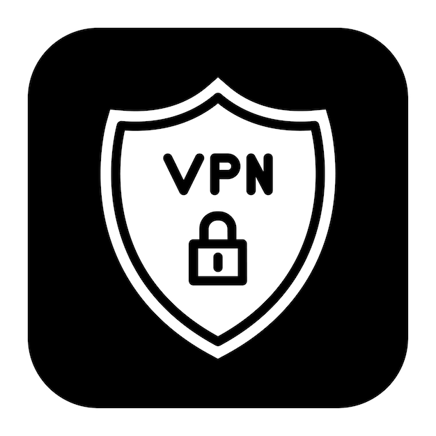 Imagen vectorial de icono de VPN Se puede utilizar para la seguridad de la información