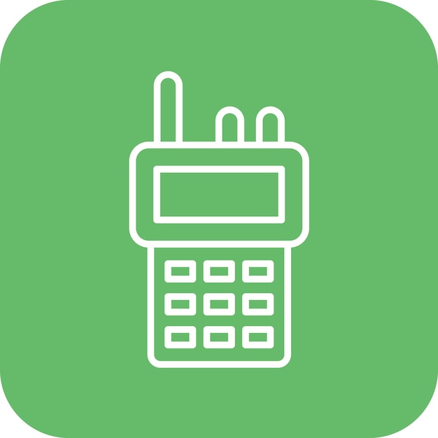Imagen vectorial de icono de walkie-talkie Puede utilizarse para dispositivos electrónicos